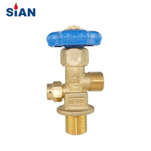 QF35D Meilleure Vente Chine Ningbo Fuhua Valve Usine SiAN Marque Gaz Industriel O2/Air/N2 Cylindre En Laiton Vanne À Gaz Type Axial