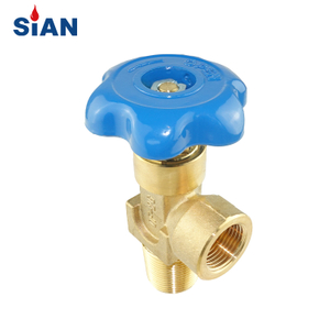 Gamme de gaz industrielle fiable QF-2G O2/Air/N2 cylindre vanne de gaz en laiton de type axial Chine Fuhua usine marque SiAN