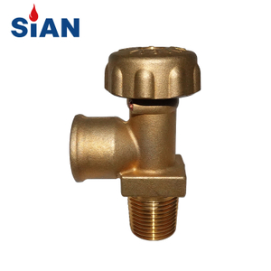 Valbes Pol Valves Pol Valves de bouteille de cylindre à gaz LPG à roue en laiton Sian en laiton